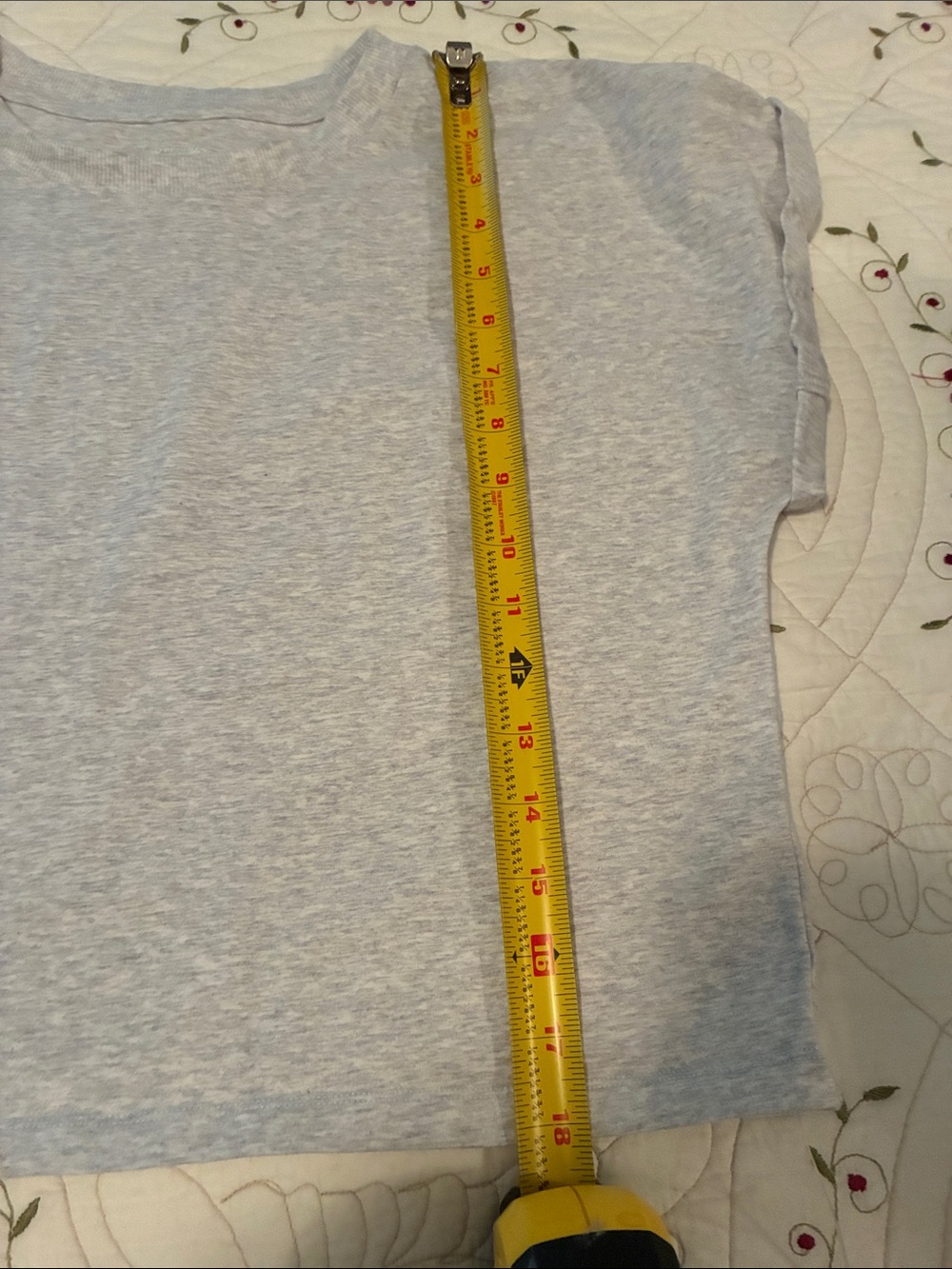 Off Line Gray Cropped Boxy Tee - Picture 7 of 7